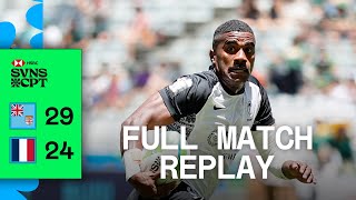 Fiji steal goldenpoint EPIC  Fiji v France  Full Match Replay  Cape Town HSBC SVNS [upl. by Eisaj]