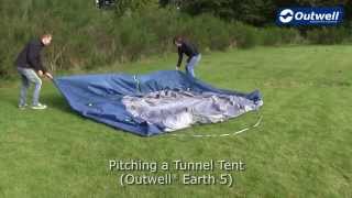 Outwell Earth 5 Tent Pitching Video  Innovative Family Camping [upl. by Warfeld691]