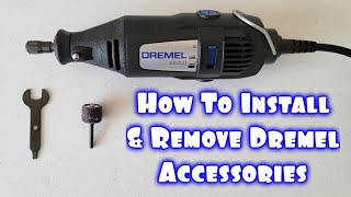 How To Install And Remove Dremel Accessories [upl. by Ayotan758]