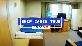 Crew Cabin Tour On A Maersk Cargo Ship  Life At Sea [upl. by Boys]