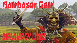 Balthasar Gelt Diplomacy Lines Total War Warhammer 2 [upl. by Miarfe]