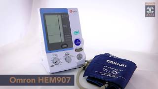 Omron HEM907 Blood Pressure Device Product Overview [upl. by Aicilihp102]