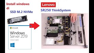 how to install windows server on SSD M2 NVMe Lenovo server  xClarity [upl. by Gisella615]