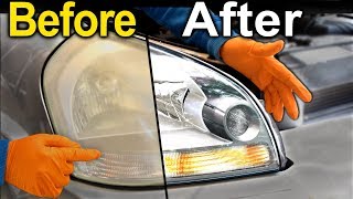 How To Restore Headlights PERMANENTLY  Better Than a BRAND NEW Headlight [upl. by Gala]