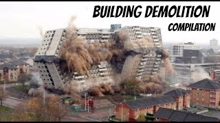 Building Demolition Compilation [upl. by Aerdnaek]