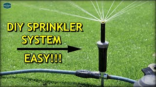 DIY ABOVE GROUND Sprinkler System 2020 UPDATE [upl. by Enamart]