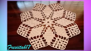 Tapete tejido a crochet super fácil varetas dobles10 hileras [upl. by Aihtibat]