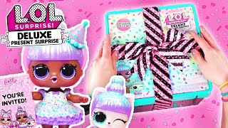 LOL Surprise Glitter Bling Sand and Fun  How To Unbox Deluxe Present Surprise [upl. by Eelimaj928]