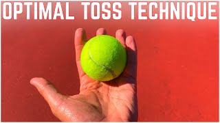 The Optimal Tennis Serve Toss Technique [upl. by Lane918]