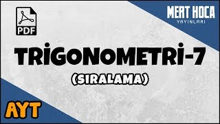 Trigonometri7 Sıralama [upl. by Aramas67]