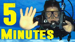 PADI Open Water How to Scuba Dive in 5 Minutes [upl. by Grim]