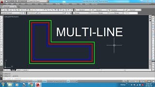 How to draw Multi Line in AutoCAD [upl. by Irak]