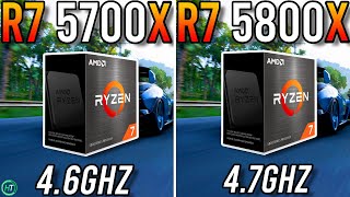 Ryzen 7 5700X vs Ryzen 7 5800X  Tested in 2023 [upl. by Nnylakcaj]