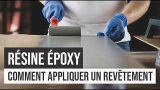 Résine époxy  Comment appliquer un revêtement  Tutoriel [upl. by Nitsrik704]