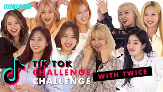 KPop Girl Group TWICE Nailed These Crazy TikTok Dances  TikTok Challenge Challenge  Cosmopolitan [upl. by Ecyob]