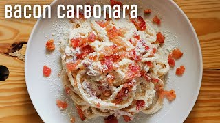 Creamy Bacon Carbonara  Carbonara Recipe  Panlasang Pinoy [upl. by Dygert80]