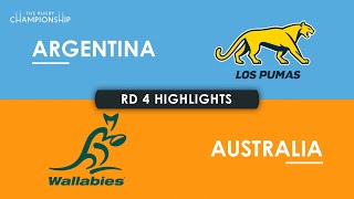 HIGHLIGHTS  ARGENTINA v AUSTRALIA  The Rugby Championship 2024 [upl. by Llerot]