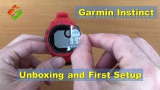 Garmin Instinct  Unboxing and First Setup [upl. by Farrison408]