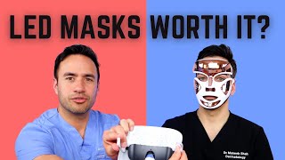 DERMATOLOGIST REVIEWS LED MASKS RED LIGHT and BLUE LIGHT [upl. by Atiuqram]