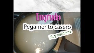 Pegamento casero BARATO Engrudo resistente [upl. by Newman]