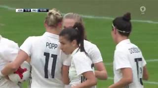 Frauenfussball WM 2019 Quali Deutschland Färöer 1 Halbzeit [upl. by Nazler]