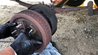 How to Change Campertrailer Brakes [upl. by Kuebbing]