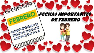 Fechas importantes de FEBRERO Profe Ángel [upl. by Fe]