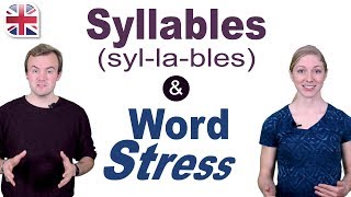 Syllables and Word Stress  English Pronunciation Lesson [upl. by Besse]