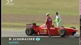 F1 Argentina 1997 Schumacher collides with Barrichello at the start DF1 [upl. by Barbara219]