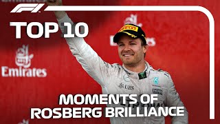 Top 10 Moments Of Nico Rosberg Brilliance [upl. by Elita]