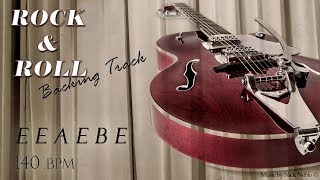 Rock n Roll Guitar Backing Track Jam in E [upl. by Laefar]