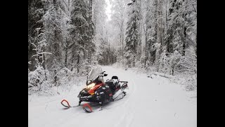 2021 SkiDoo Skandic 600 ACE Wide Track Review Fairbanks Alaska Oct 2020 [upl. by Aninaig]