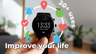 How a smartwatch can change your life 20 Uses Benefits amp Wear OS Apps ⌚ [upl. by Rivi]