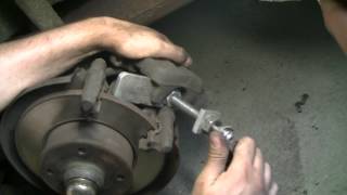 VW Passat Replacing rear brake pads [upl. by Wendelin]