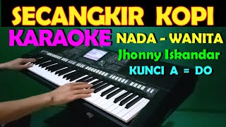 SECANGKIR KOPI  Jhonny Iskandar  KARAOKE NADA WANITA [upl. by Phippen573]