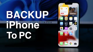 How To Backup Your iPhone To Windows PC For Free [upl. by Adnuahs]