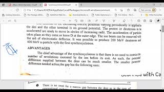 Synchrocyclotron part 2 BSC PART 3rd [upl. by Neeroc]