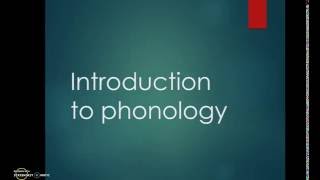 6 Introduction to Phonology [upl. by Camm]