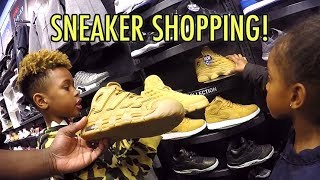 Tekkerz Kid goes Sneaker Shopping  Nike Jordan Sneaker Collection [upl. by Alesi391]