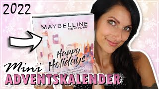 WOW MAYBELLINE ADVENTSKALENDER 2022 Mini Version  UNBOXING  Frühlingsrolina [upl. by Millian]