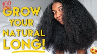 MY BEST TIPS to GROW LONG HEALTHY NATURAL HAIR  Naptural85 [upl. by Ynnos613]