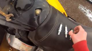 How to change spark plugs ski doo rev [upl. by Bac]