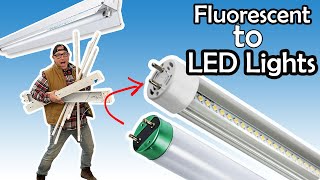 How To Convert Fluorescent Lights into LED Lights  3 easy ways  Parmida LED [upl. by Pauwles]