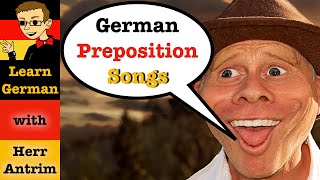 German Prepositions Songs Accusative Dative amp TwoWay Prepositions [upl. by Nauhs]