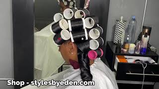 THE MAGICAL ROLLERS NATURAL HAIR ROLLER SET [upl. by Noble]