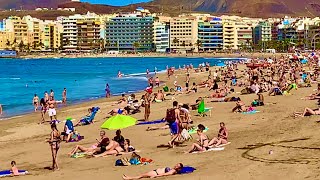 Gran Canaria Las Palmas Las Canteras Beach at 29 °C on 300120 [upl. by Huckaby]