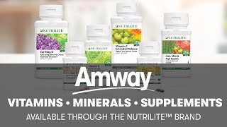 Nutrilite Vitamins Minerals amp Phytonutrient Supplements  Amway [upl. by Claudine]