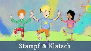 Stampf und Klatsch Animiertes Tanzvideo  Lichterkinder  Kinderlieder  Bewegungslieder [upl. by Nahum]