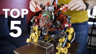 Ranking MY TOP 5 FAVORITE TRANSFORMERS figures [upl. by Ennire]