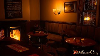 COZY PUB AMBIENCE Rain Sounds Soft Chatter Rain Creaking [upl. by Aisital]